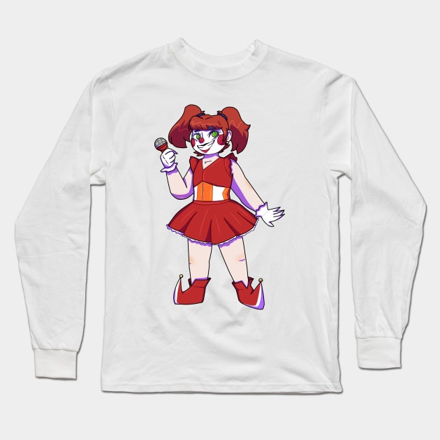 Circus Baby Gijinka Transparent Long Sleeve T-Shirt by spaceagebarbie